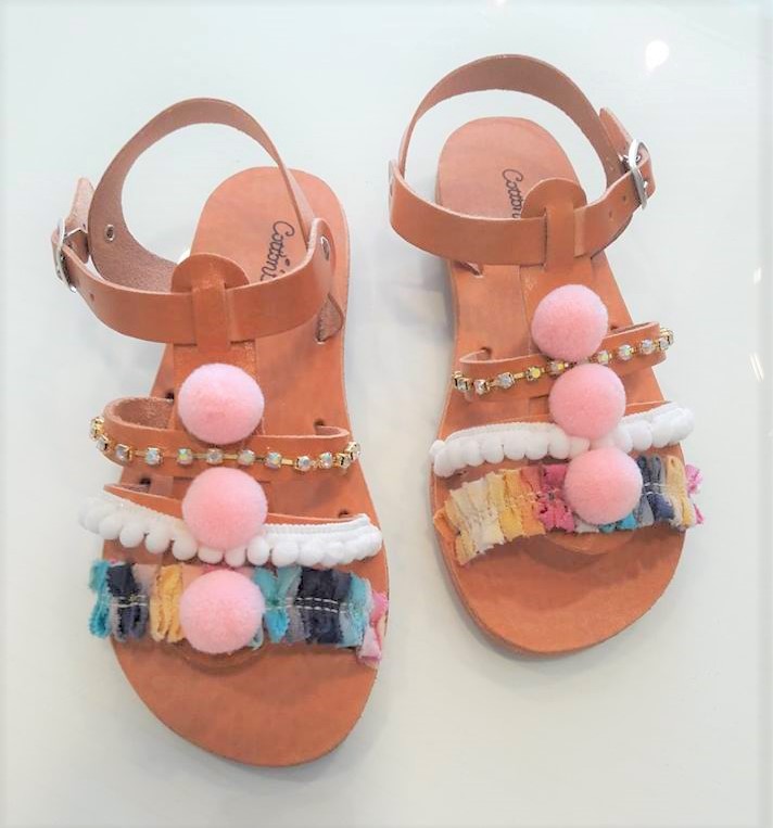 χειροποίητα boho σανδάλια για κορίτσι