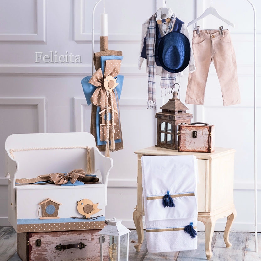 Πακέτο βάπτισης για αγόρι με θέμα _πουλάκι_ Felicita