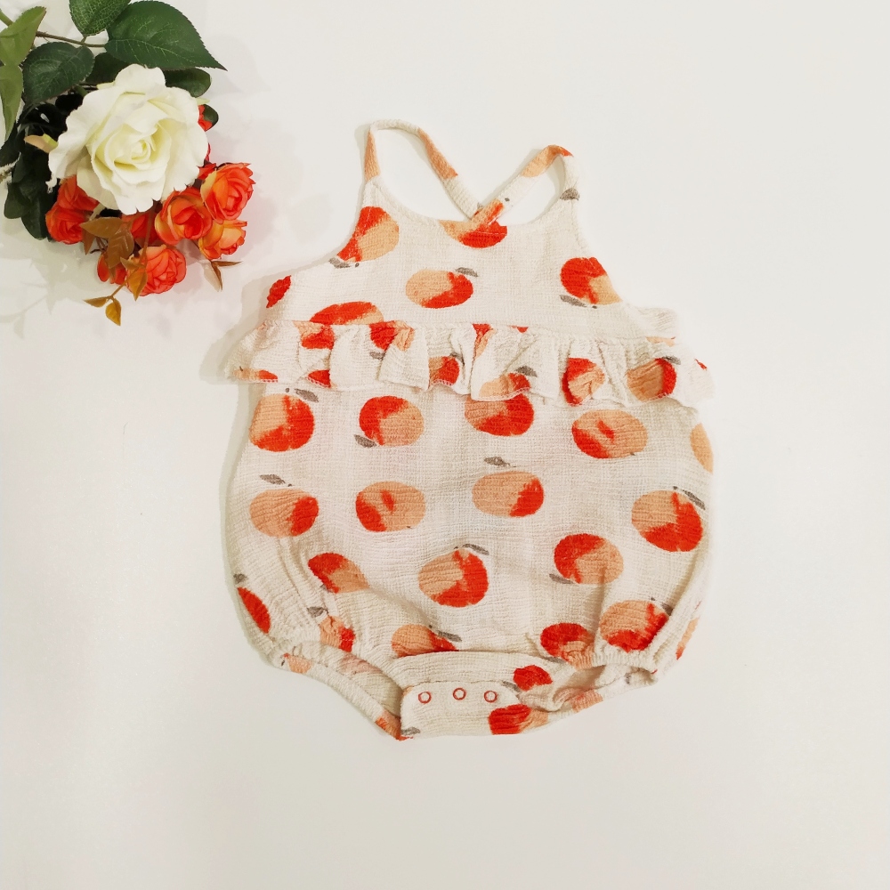 romper with peaches ραντέ με βολάν