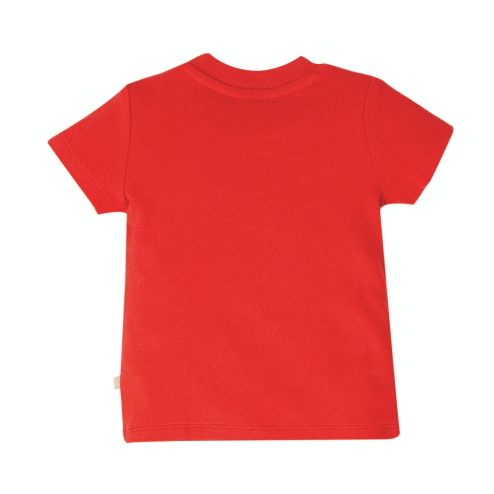 οργανικό t-shirt για αγοράκια Frugi κόκκινο