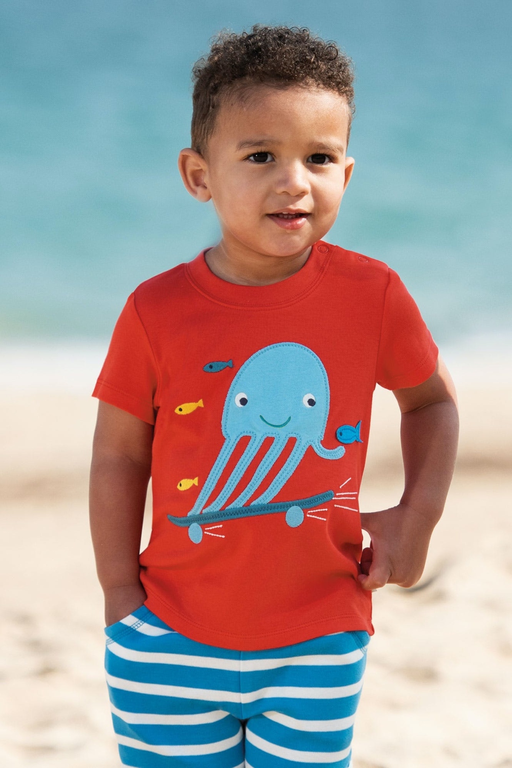 οργανικό παιδικό t-shirt για αγοράκια Frugi