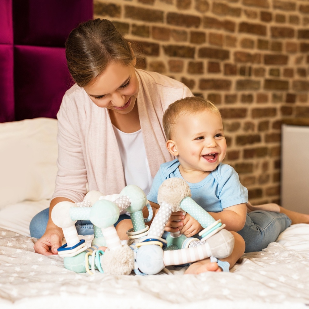 BabyOno_ Εκπαιδευτικό παιχνίδι Πυραμίδα με διαφορετικές υφές και κρίκους μέντα (5)