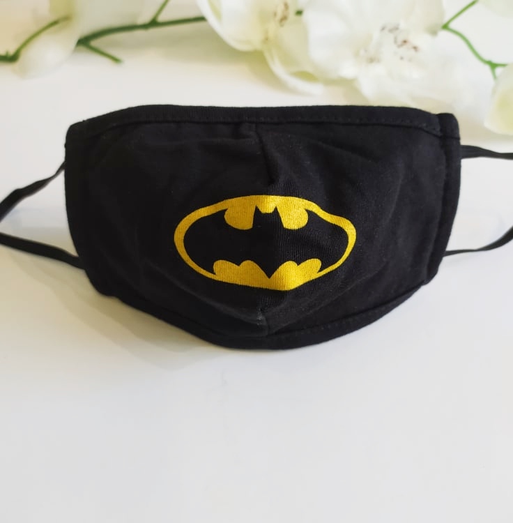 παιδική μάσκα προστασίας batman μαύρη Alice fashion