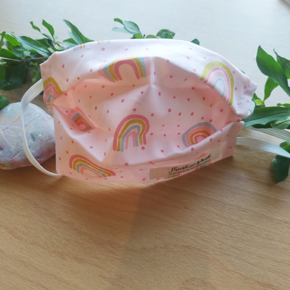 παιδική μάσκα προστασίας rainbows 2