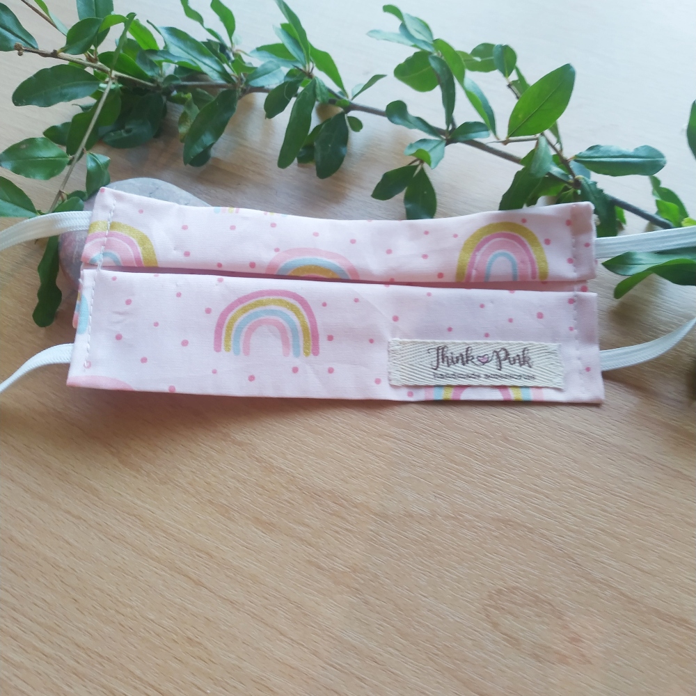 παιδική μάσκα προστασίας rainbows