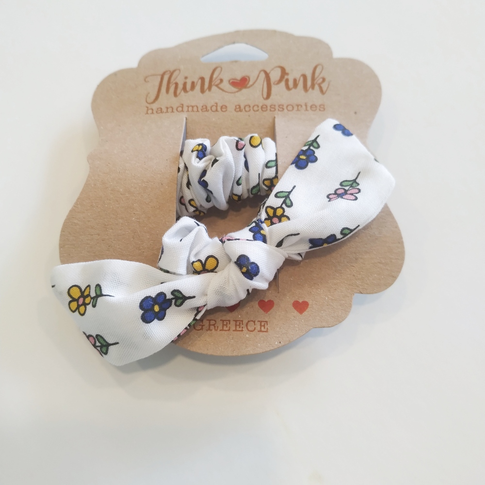 παιδικό scrunchy daisies in white
