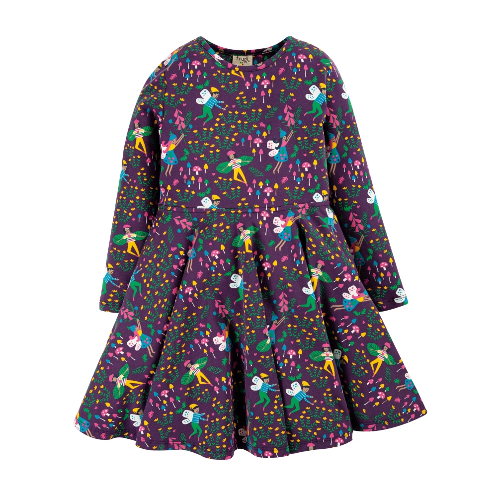 φόρεμα skater από οργανικό βαμβάκι fairy Frugi