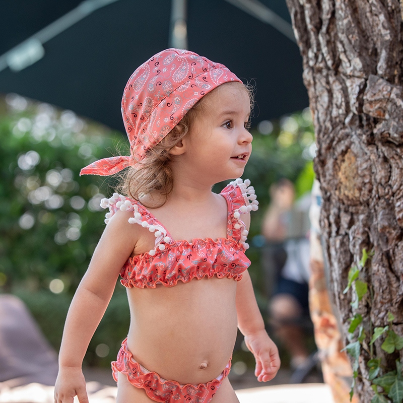 bebe μπικίνι μαγιό με pom pon Turtue (4)