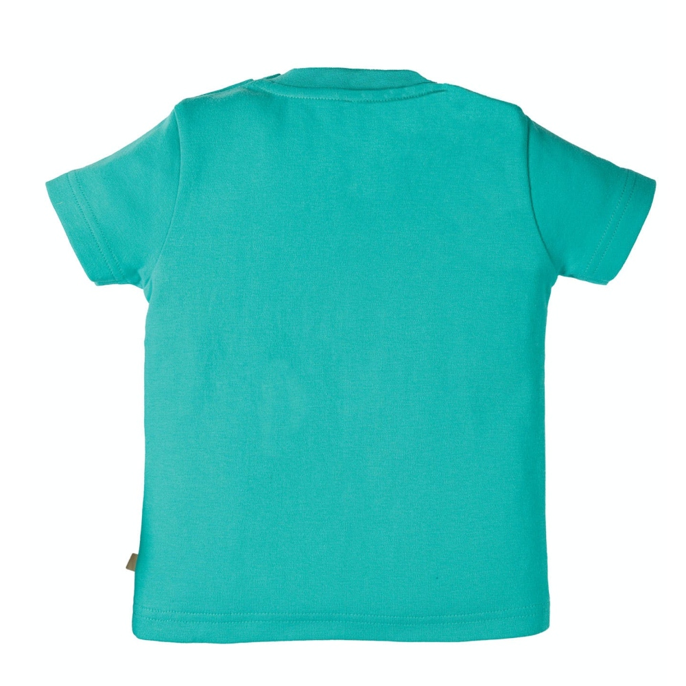 βρεφικό t-shirt aqua από οργανικό βαμβάκι Frugi (1)
