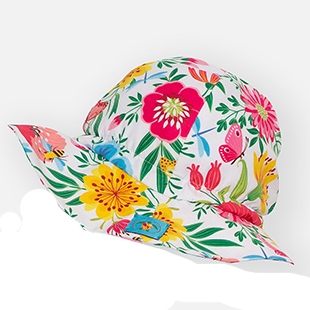 καπέλο floral για κοριτσάκια Turtue