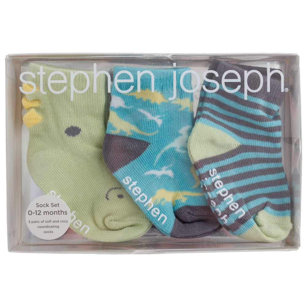 σετ 3 βρεφικά καλτσάκια για αγόρι Stephen Joseph (1)