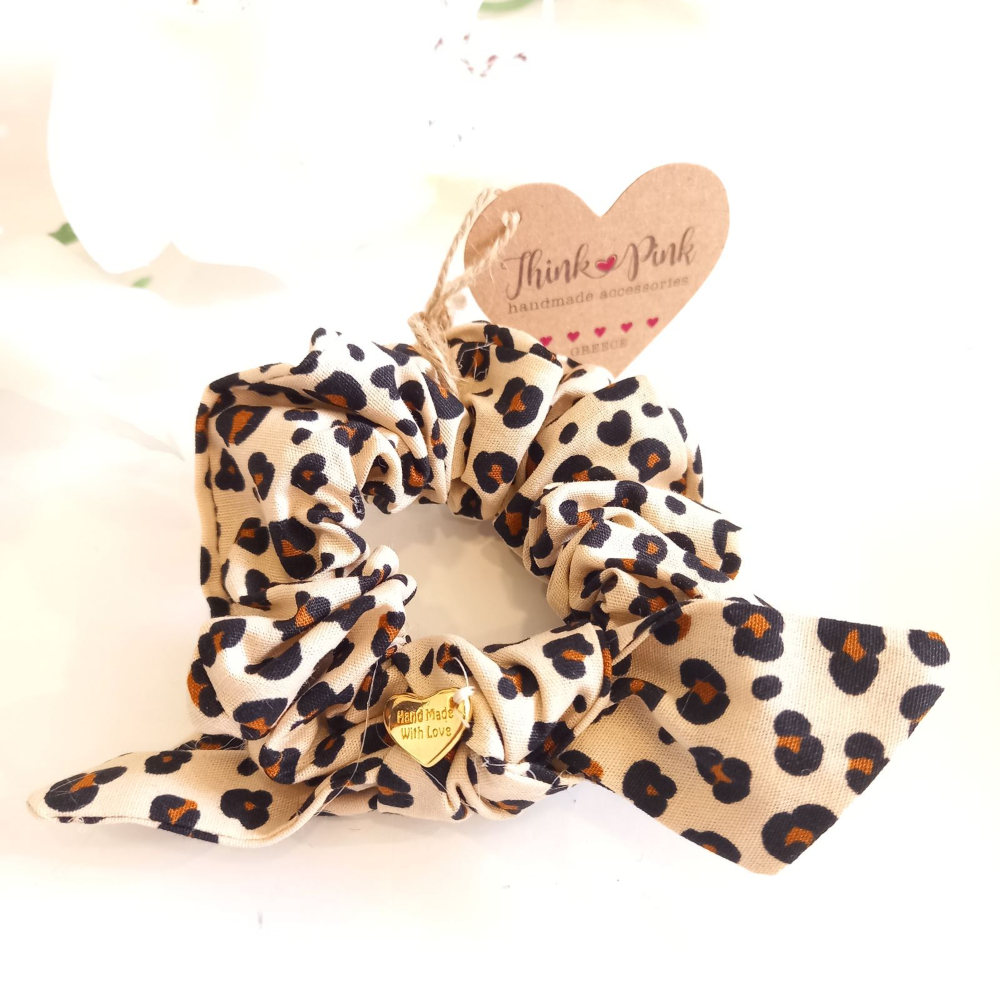 scrunchie για τα μαλλιά leopard