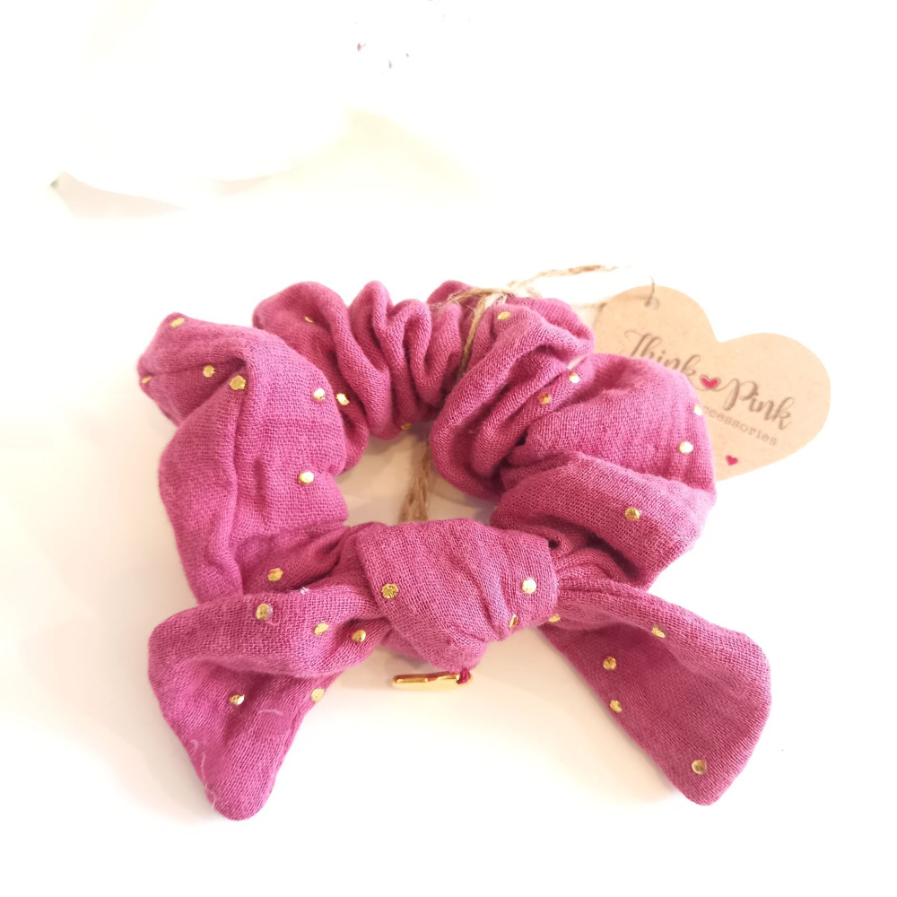 scrunchie για τα μαλλιά wine