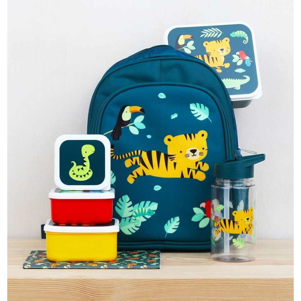 Σετ 4 δοχεία φαγητού Lunch & Snack Box - Jungle Tiger (2)