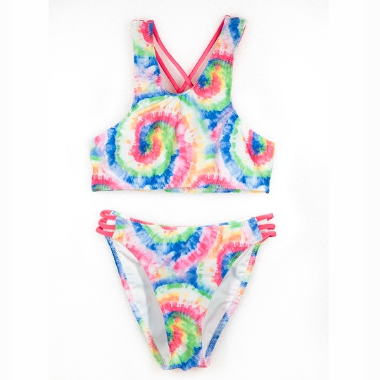 παιδικό αθλητικό μαγιό μπικίνι tie dye Tortue
