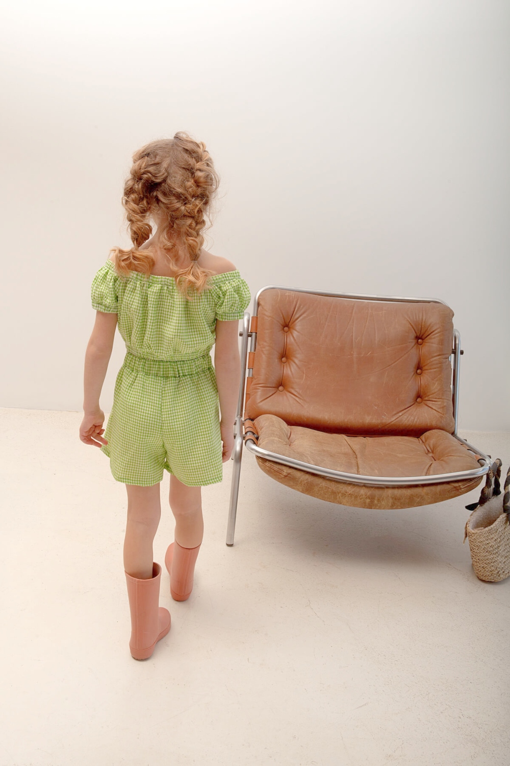 παιδικό σετ σορτσάκι μπλουζάκι Alice Fashion πράσινο (1)