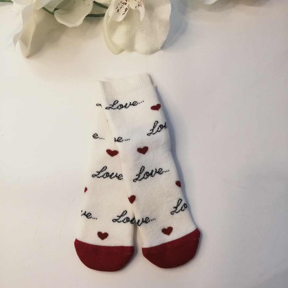 καλτσάκια τάπες λευκά love