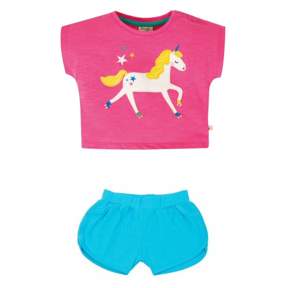 bebe set frugi 100% οργανικό με unicorn (1)