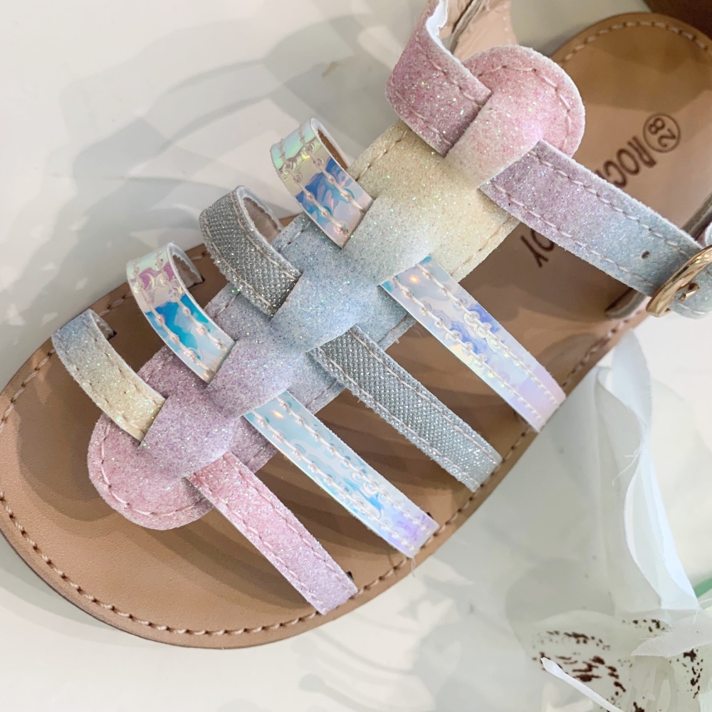 rainbow glitter παιδικό πέδιλο 2
