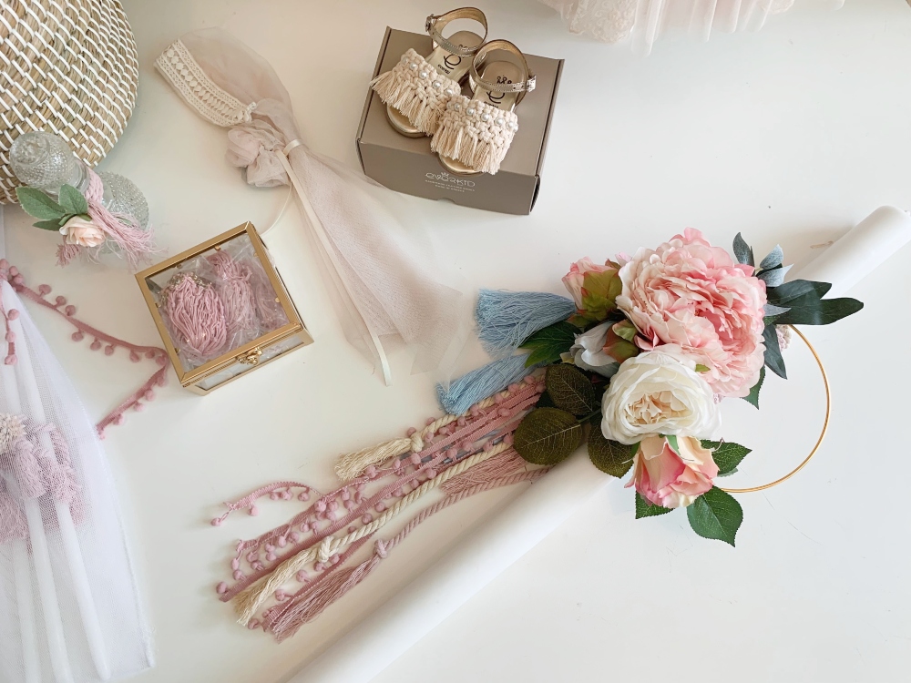boho floral baptism girl (1)