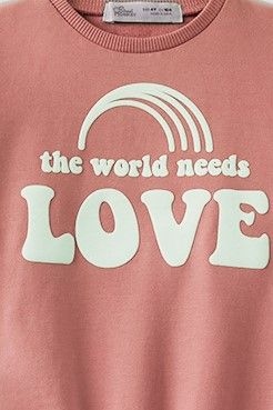 336070 παιδικο σετ φορμας ροζ love (1)