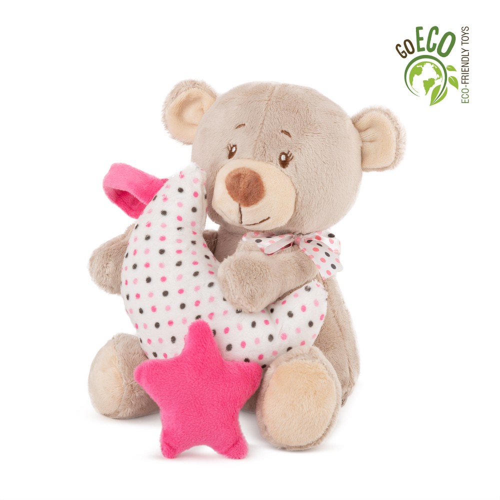 60122 λουτρινο Bear pink ECO με μουσική