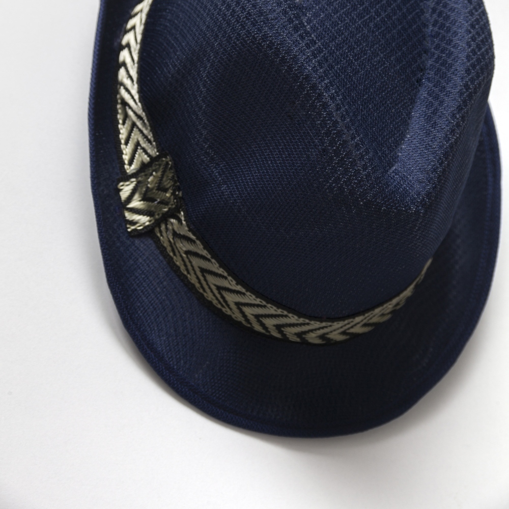 CMN0048 καπελο ψαθινο navy