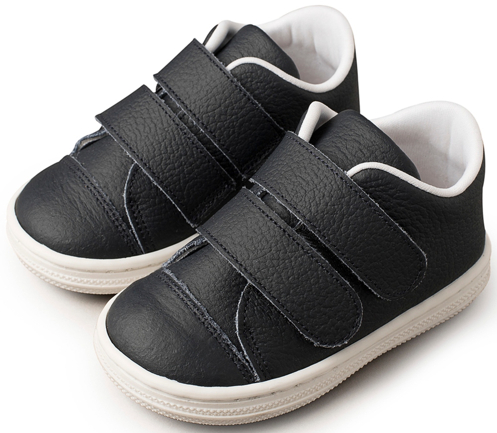 Δερμάτινο Ανατομικό sneaker μπλε Babywalker
