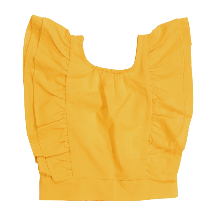 παιδικο μπλουζακι μς βολαν cropped top κιτρινο