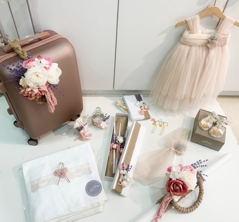 boho romantic βαπτιστικό πακέτο