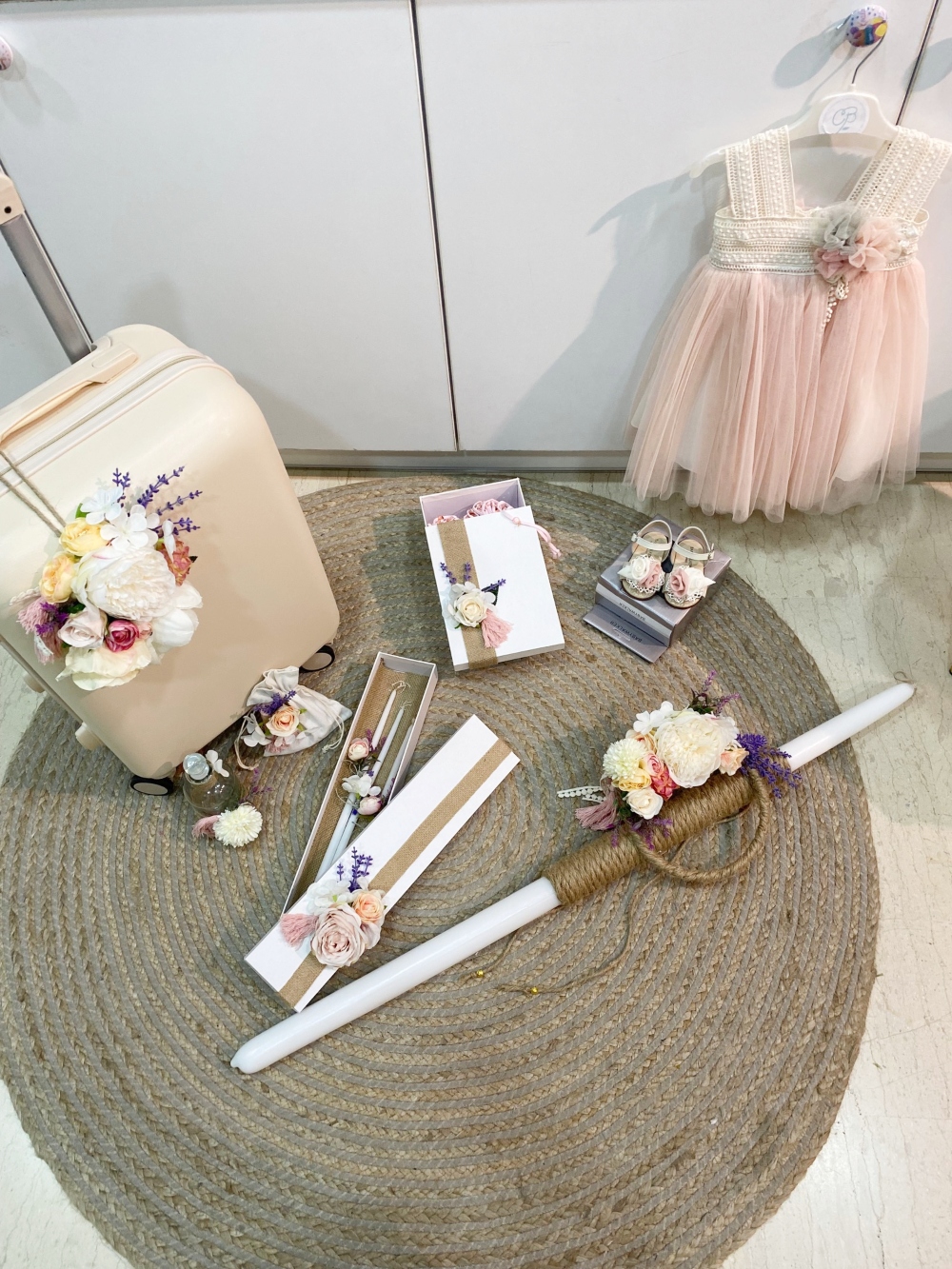 boho romantic βαπτιστικο πακετο για κοριτσι με λουλουδια (4)