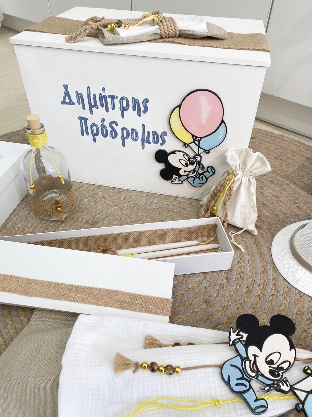 Πακέτο βάπτισης για αγόρι Mickey Mouse Baby ballons (2)