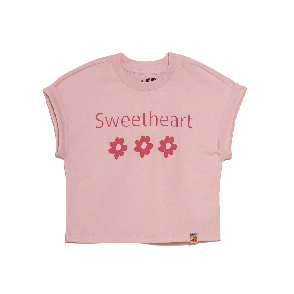 3256115 abo ako μπλουζακι ροζ κοντομανικο sweetheart