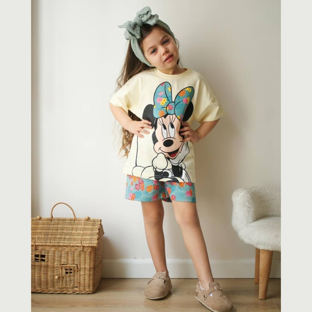 παιδικο σετ tshirt με σορτς minnie mouse