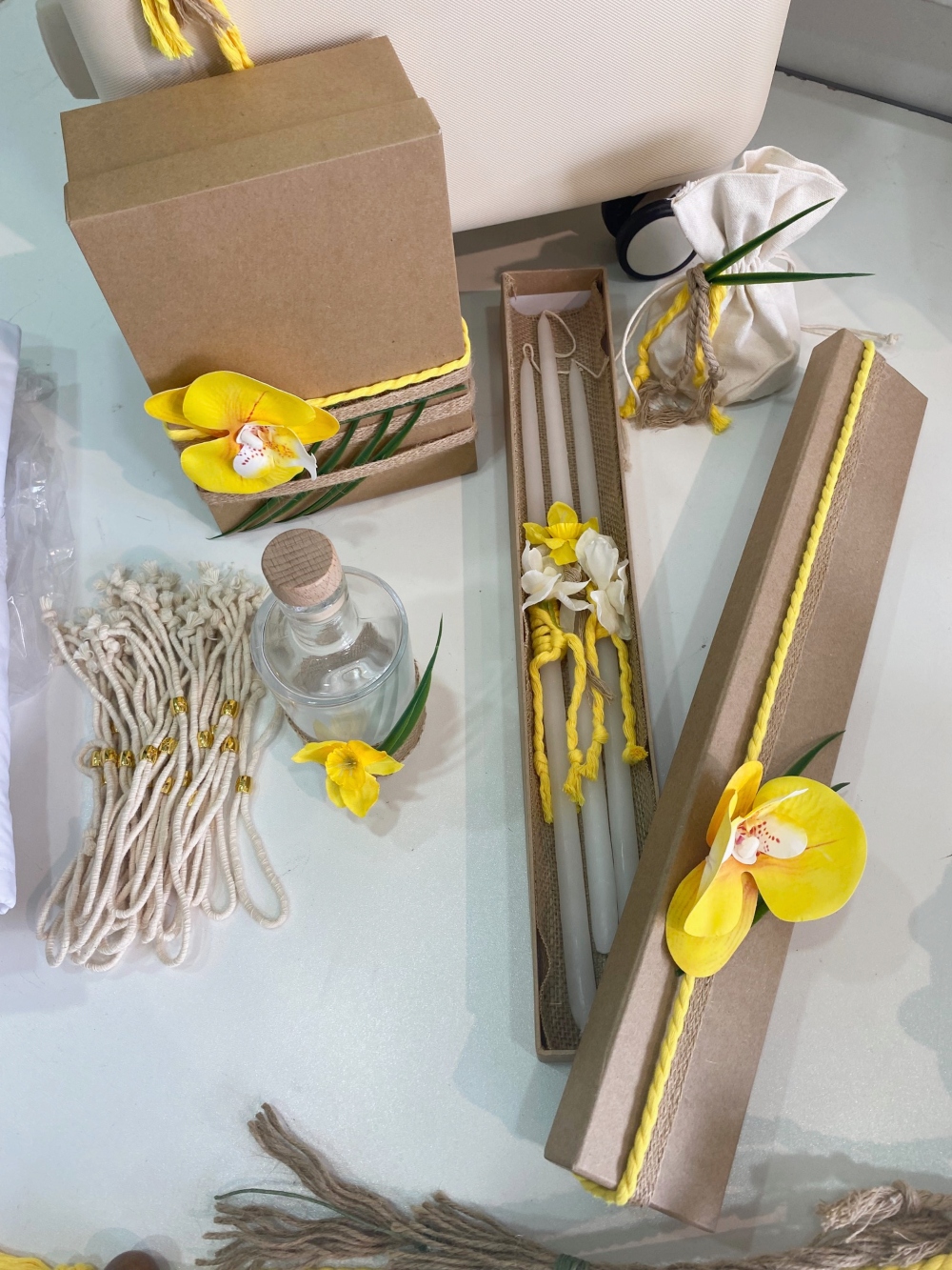 βαπτιστικό πακέτο με θεμα exotic flowers (2)