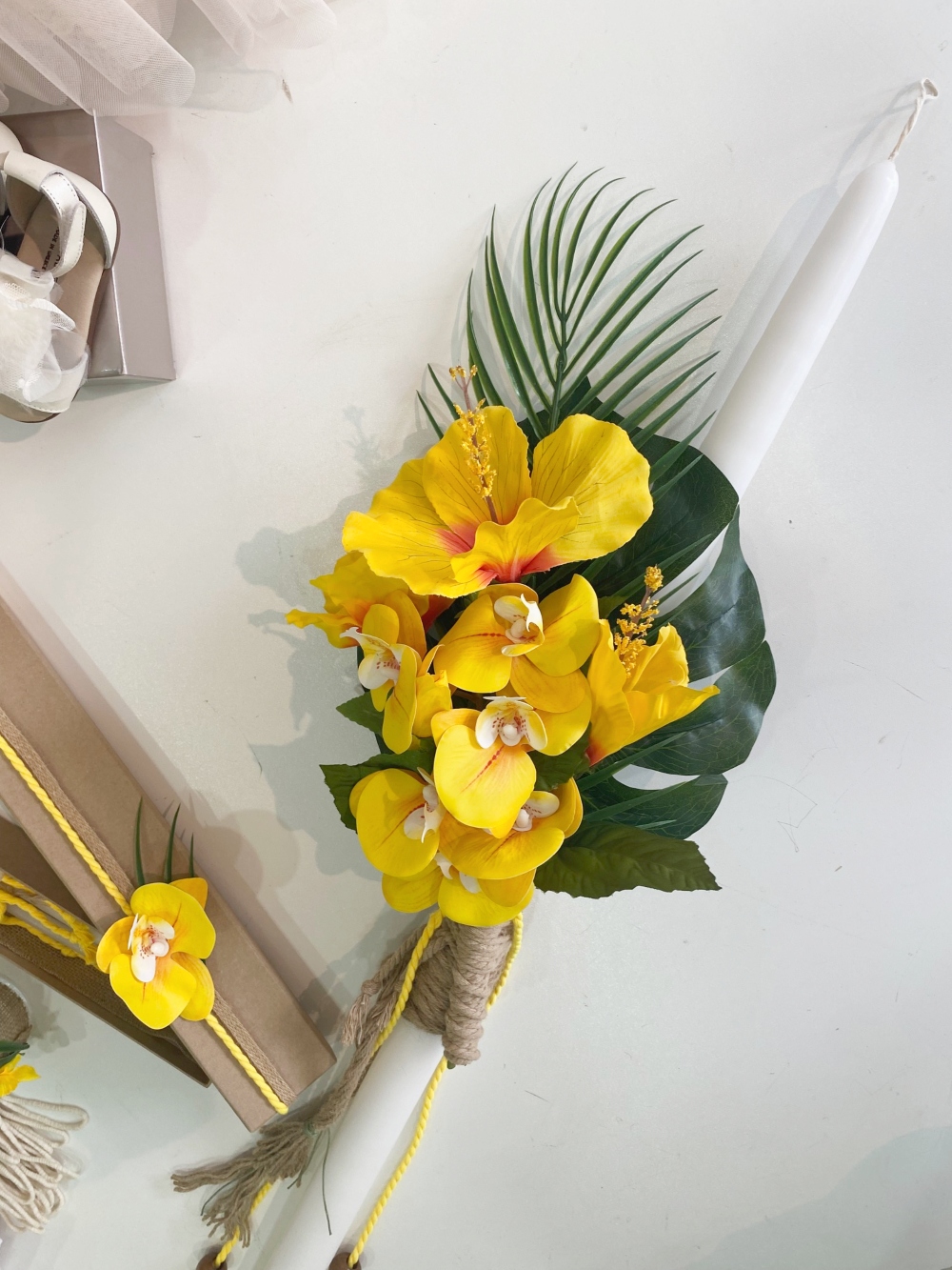 βαπτιστικό πακέτο με θεμα exotic flowers (4)