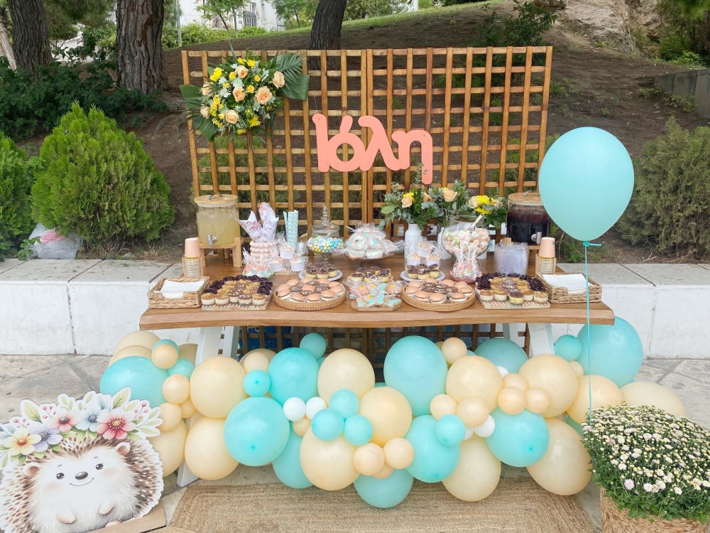 candy bar με θέμα το σκατζοχοιράκι