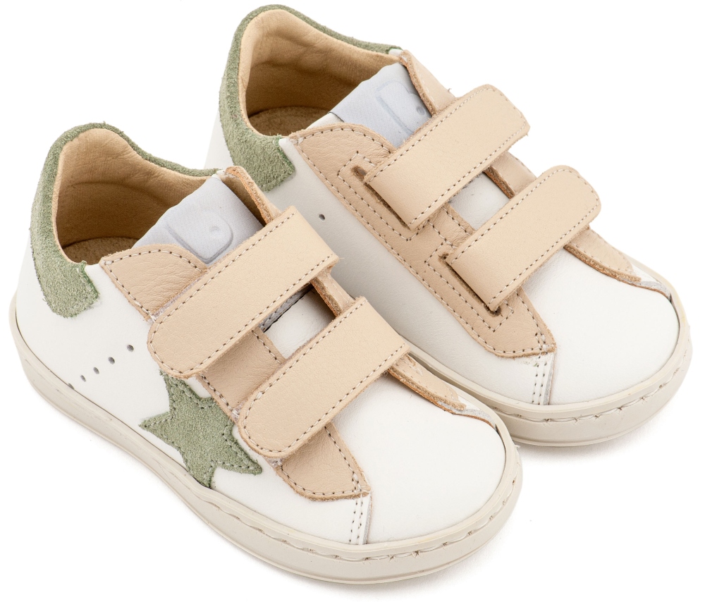 EXC5316-WHITE-IVORY-MINT-BABYWALKER βαπτιστικα παπουτσια sneakers με αστερι (2)