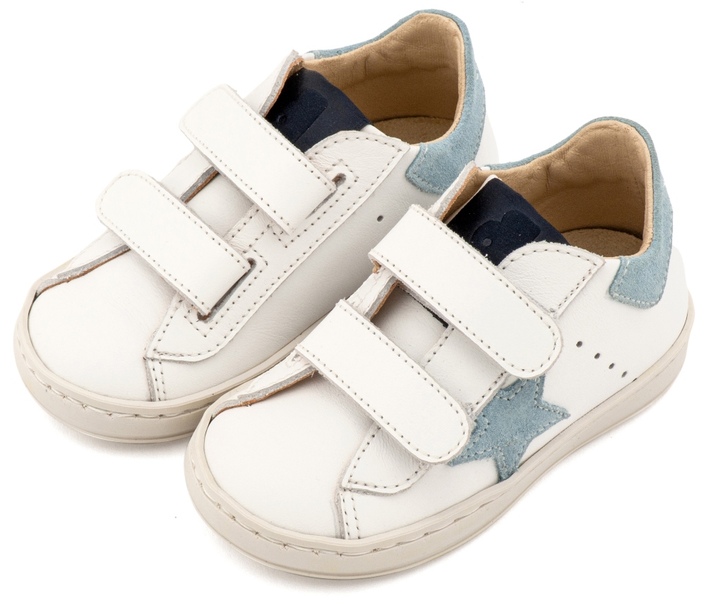 EXC5316-WHITE-LIGHT BLUE-BABYWALKER βαπτιστικα παπουτσια αγορι sneakers