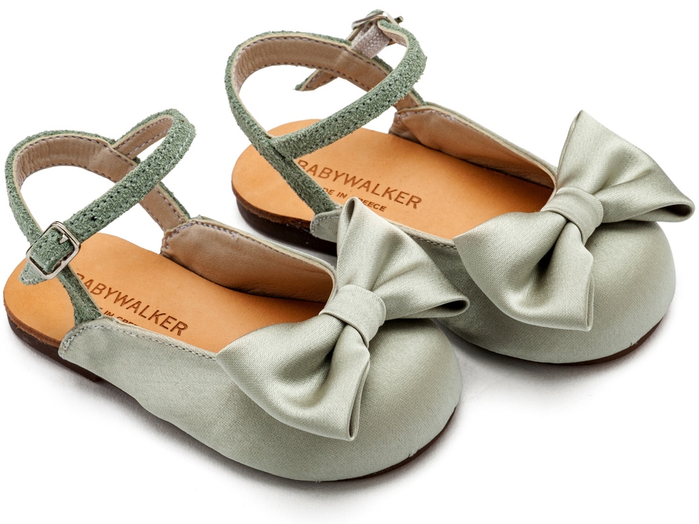 Μπαλαρινες με φιογκακι ξωφτερνες BW4855-olive-BABYWALKER (1)