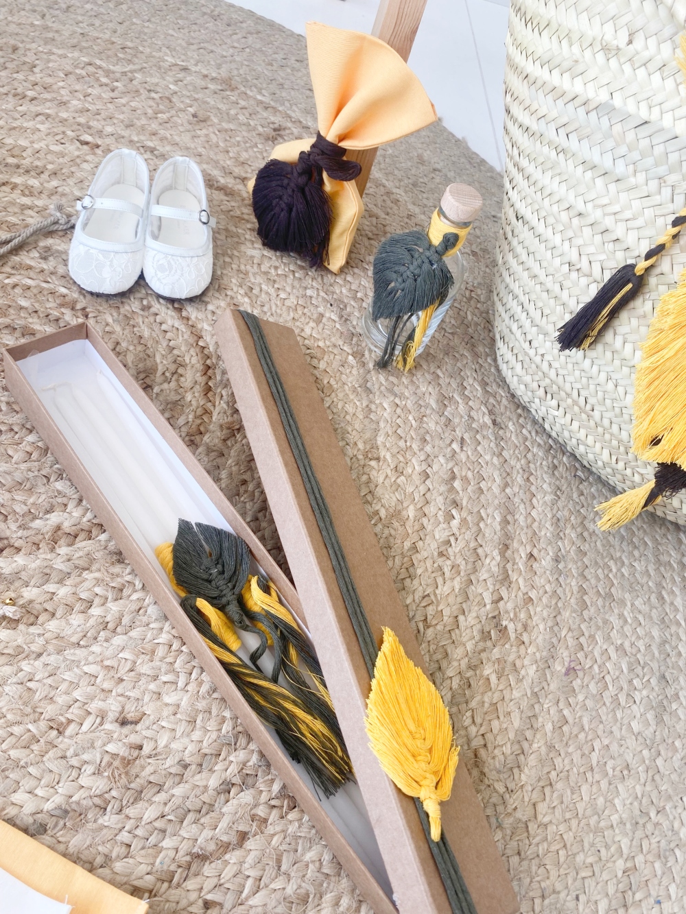 Πακέτο βάπτισης με μακραμέ καμηλοπάρδαλη (3)
